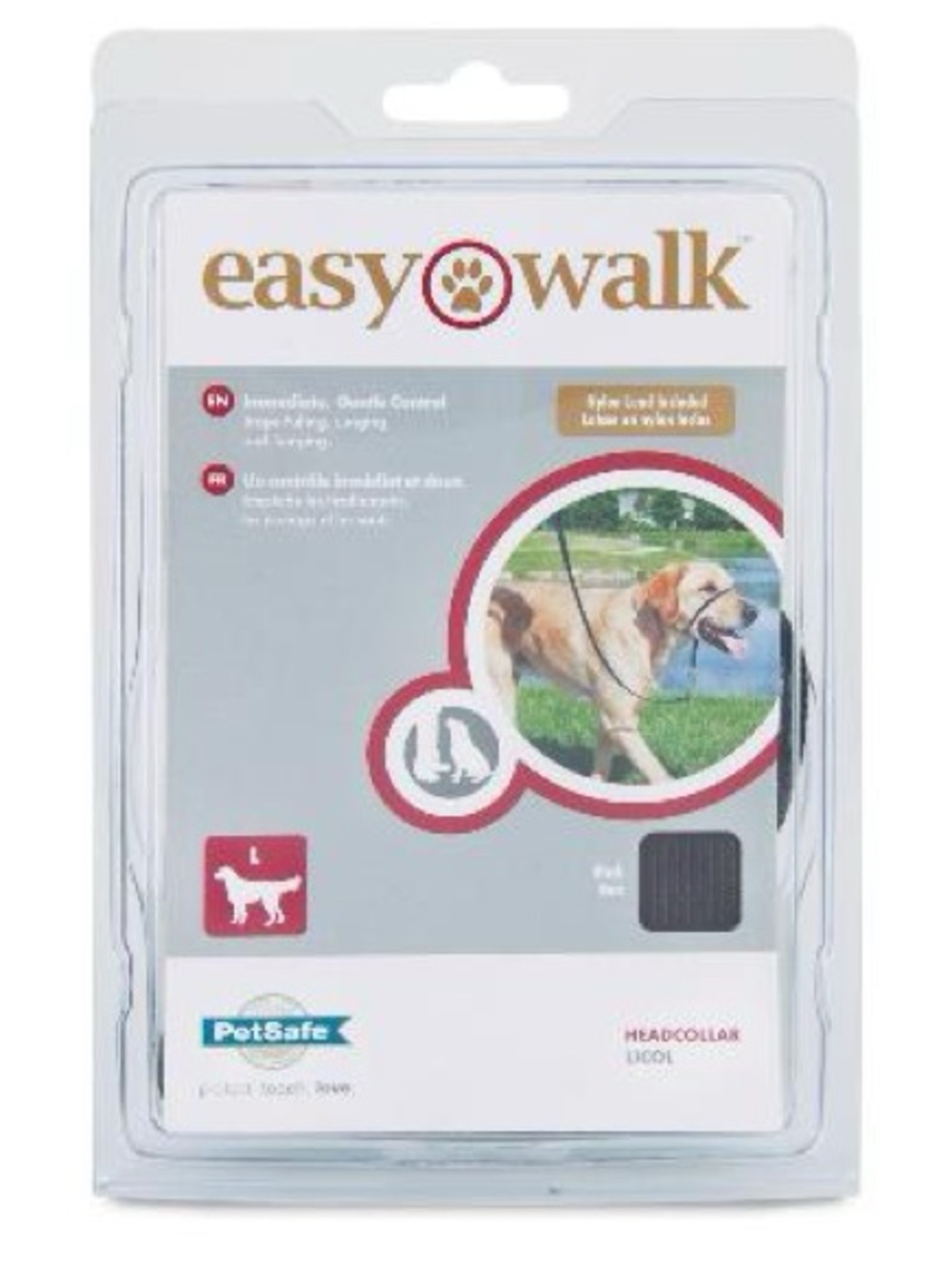 LG PetSafe Easy Walk Headcollar and Leash Set - Black new never used